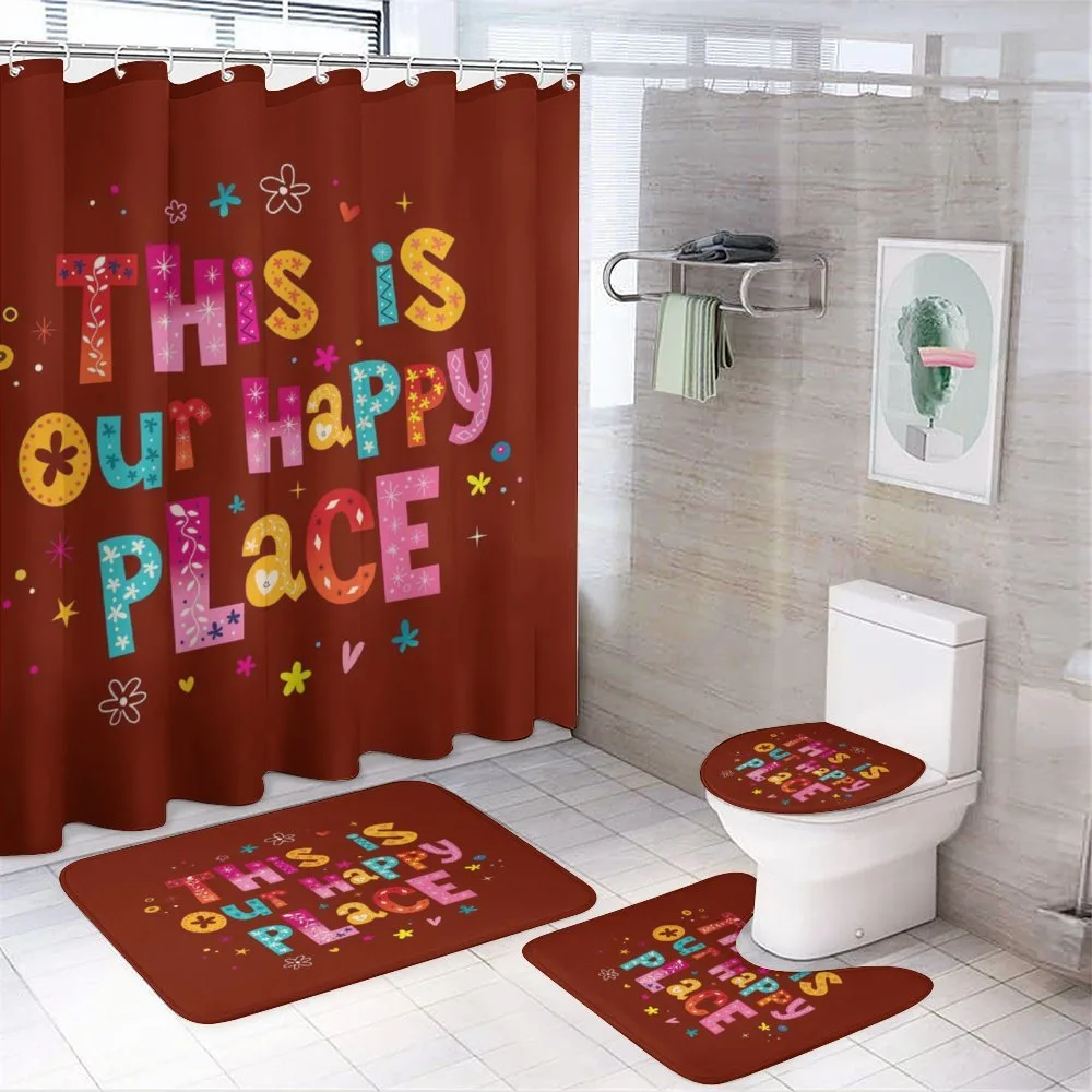 This is Our Happy Place — 4-Piece Bathroom Set preview