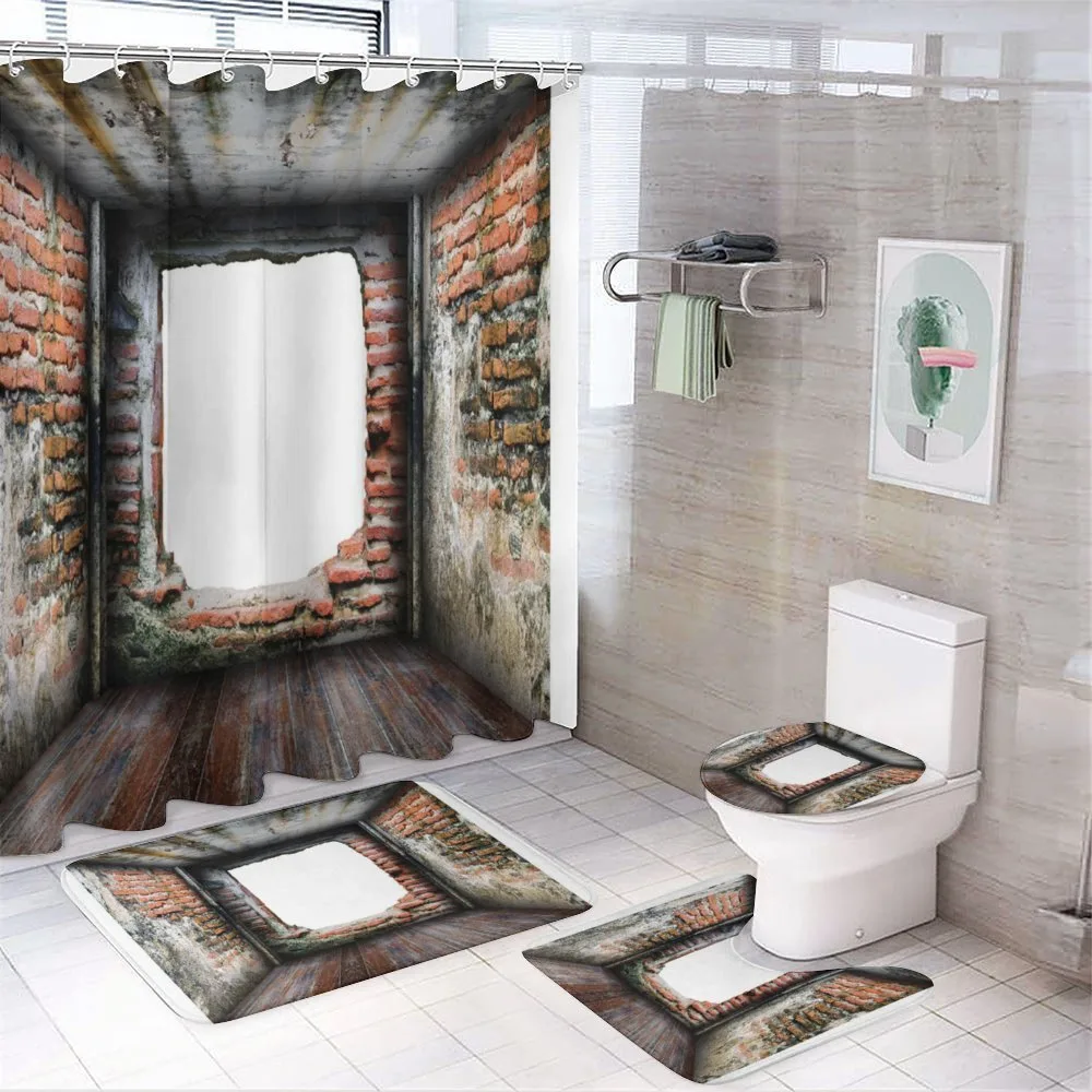 Abondoned Aged Interior — 4-Piece Bathroom Set preview