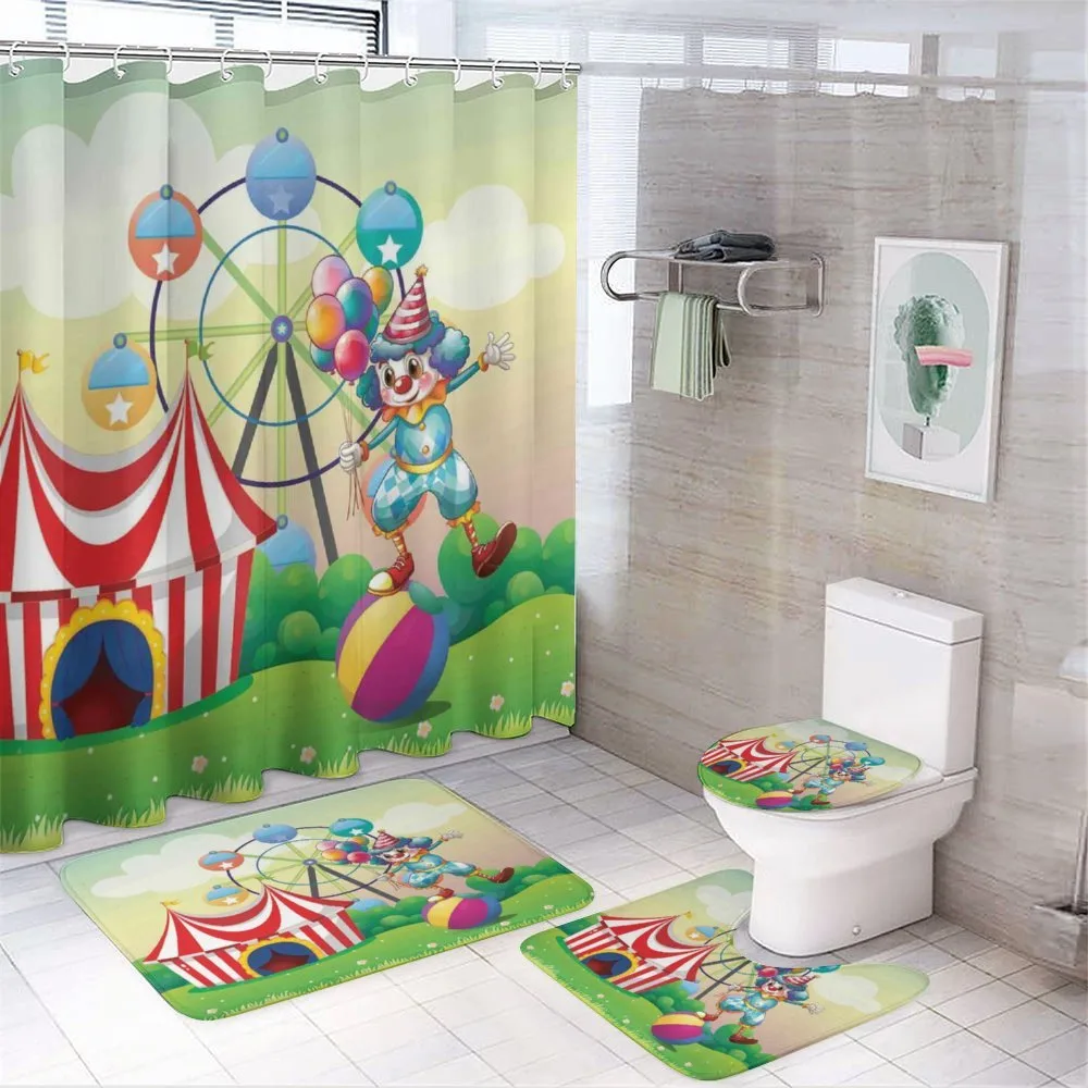 Clown Inflatable Ball — 4-Piece Bathroom Set preview