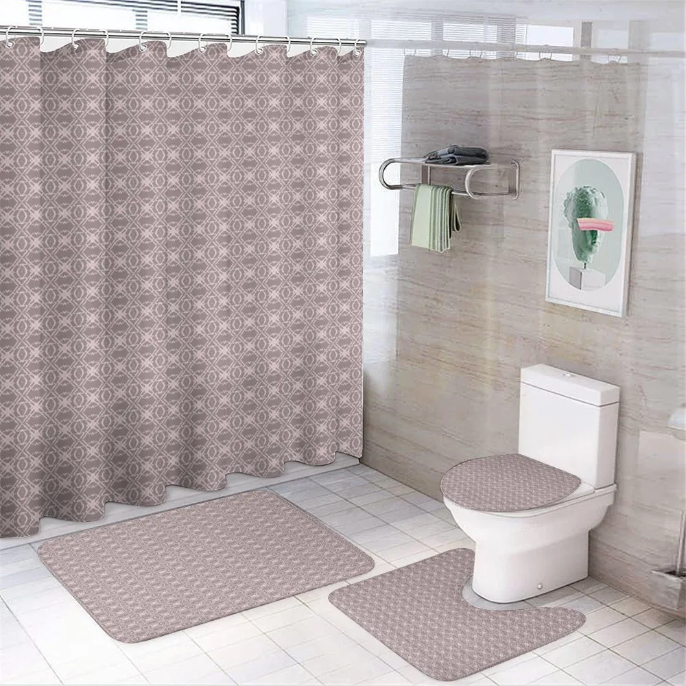 Grunge Look Flowers Petals — 4-Piece Bathroom Set preview