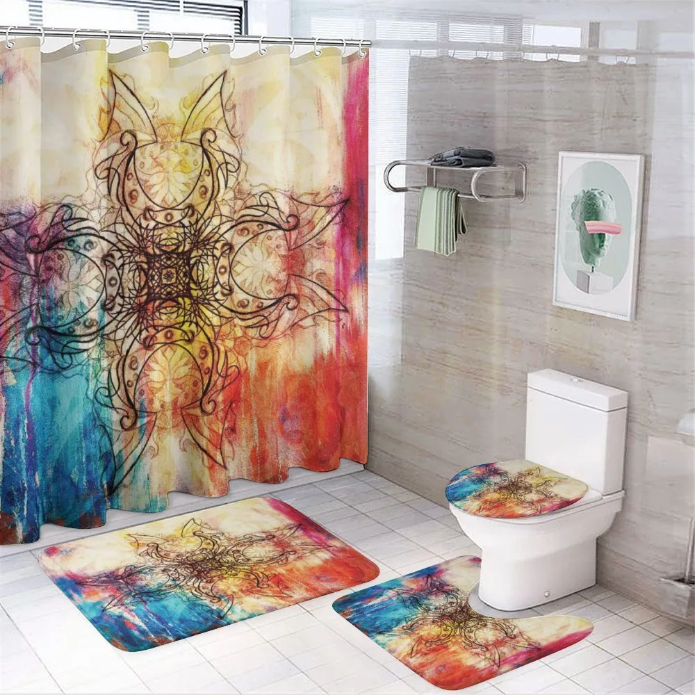 Ornate Mystic Sketch — 4-Piece Bathroom Set preview