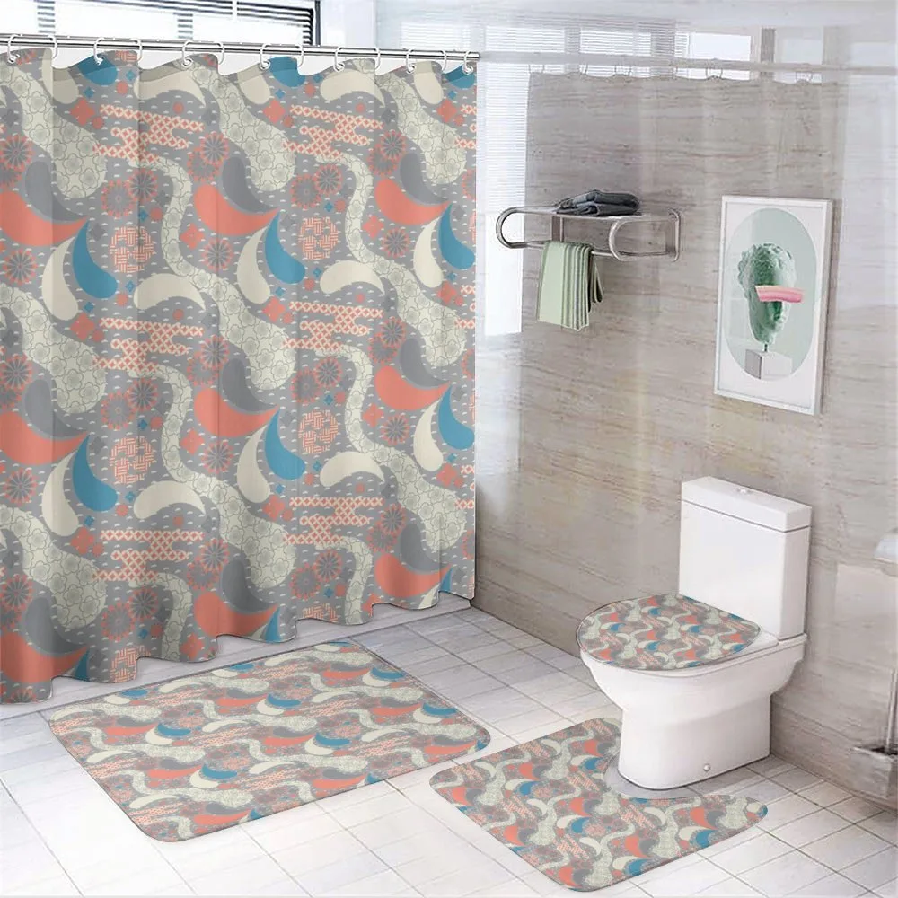 Pastel Vintage Floral — 4-Piece Bathroom Set preview