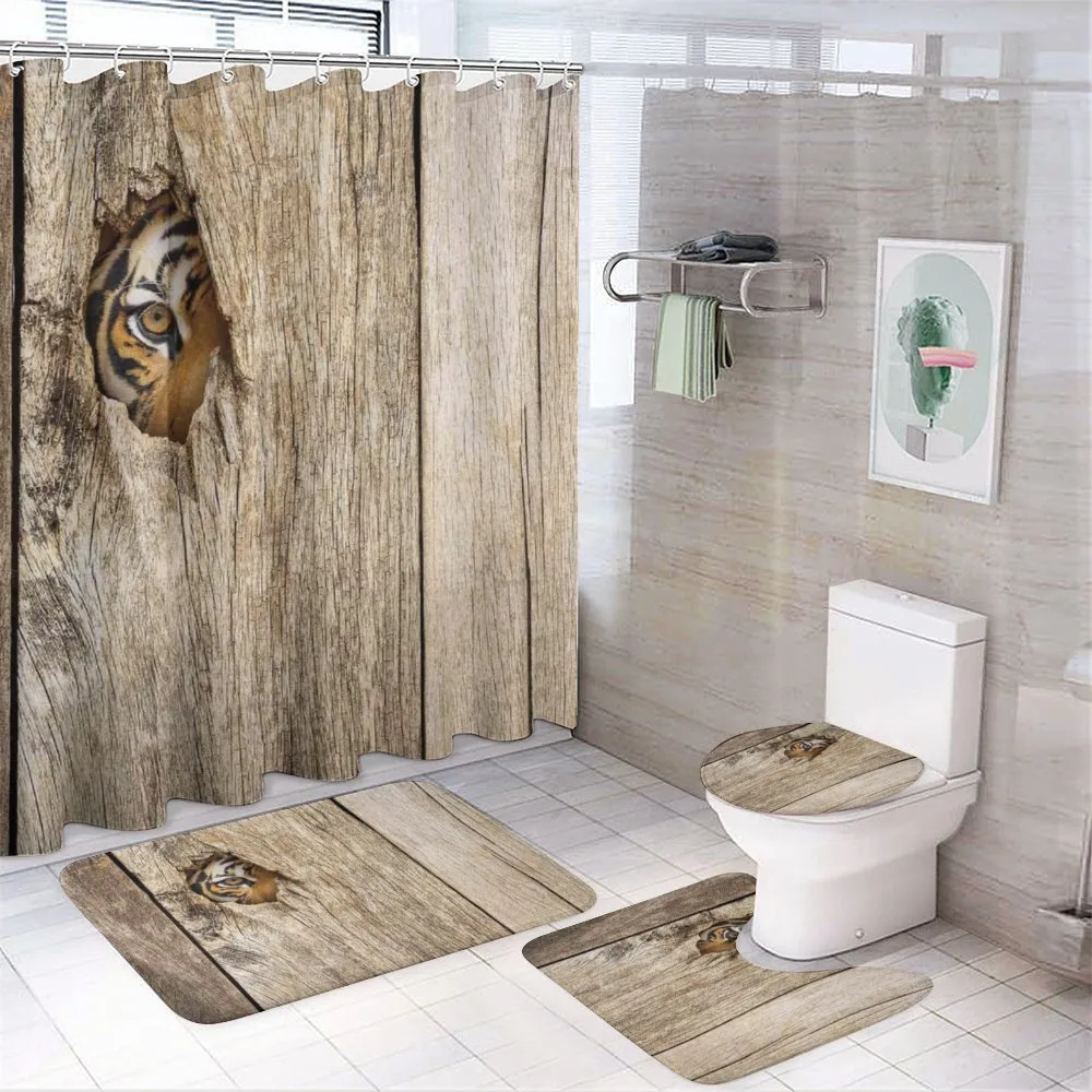 Siberian Wild Tiger Eye — 4-Piece Bathroom Set preview