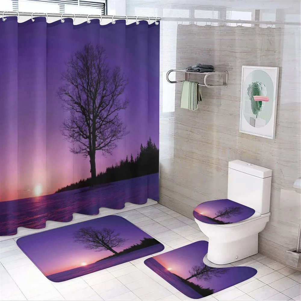 Sunset Nature Landscape — 4-Piece Bathroom Set preview