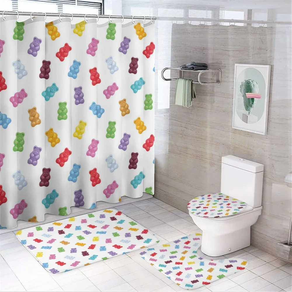 Vibrant Gummy Bears — 4-Piece Bathroom Set preview
