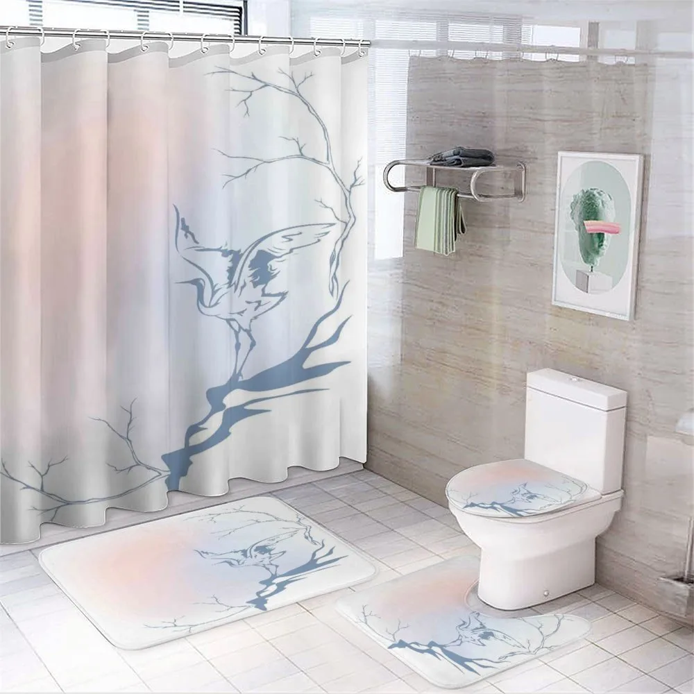 Winter Tree Branches — 4-Piece Bathroom Set preview