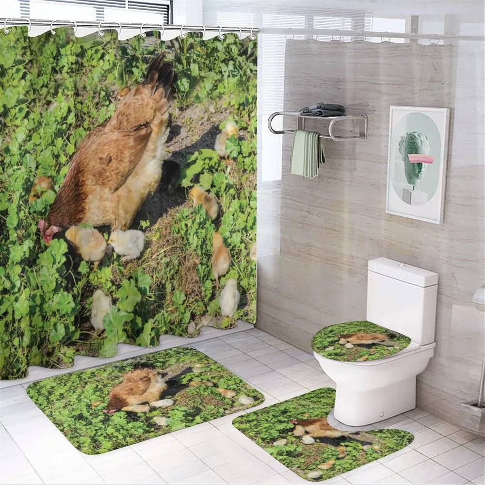 Animals on Shamrocks — 4-Piece Bathroom Set preview