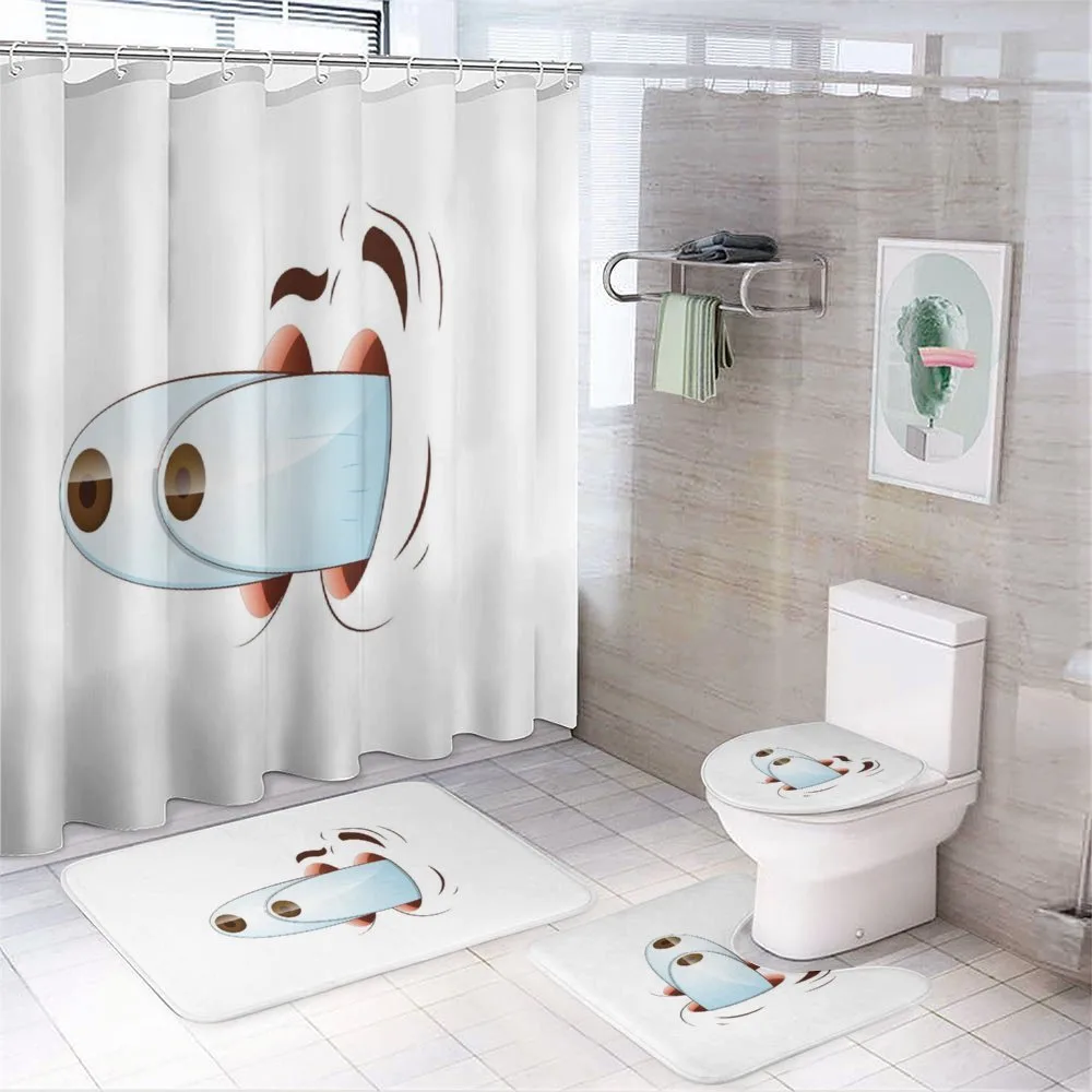 Goofy Surprised Character — 4-Piece Bathroom Set preview