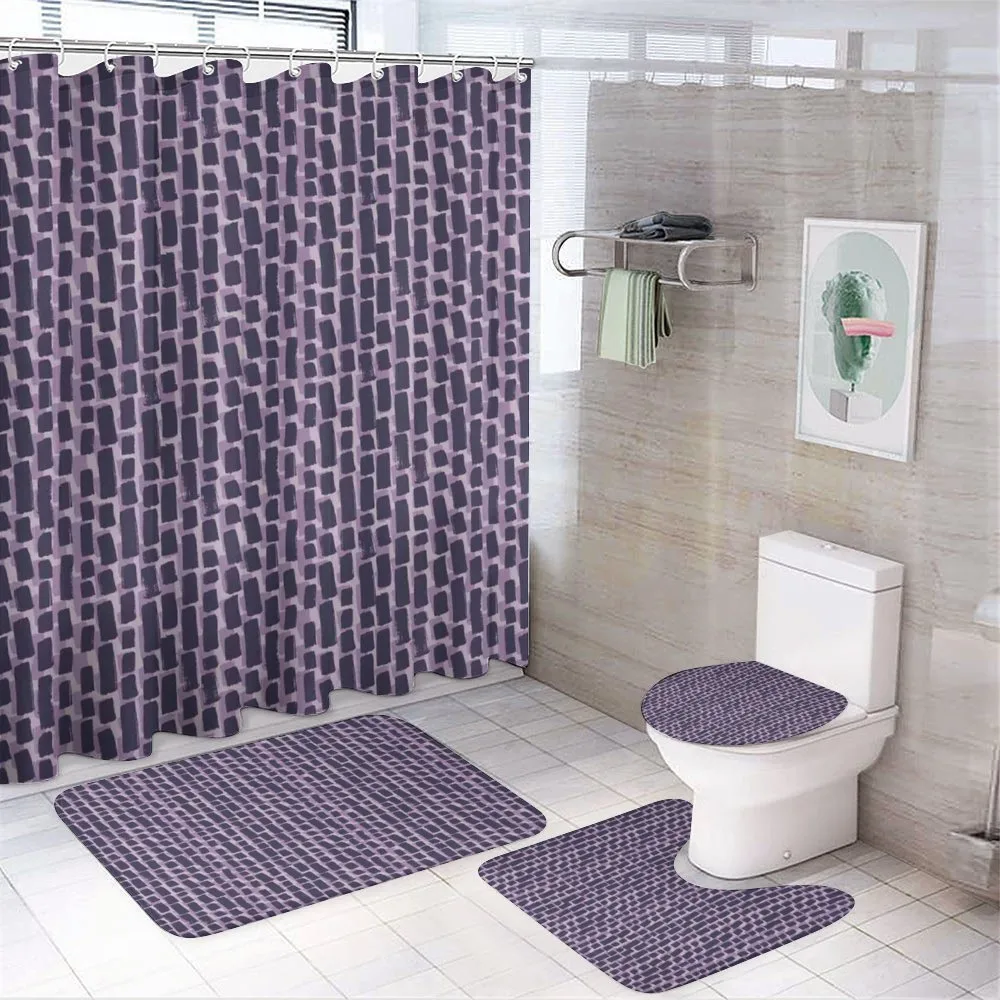 Grunge Brush Strokes — 4-Piece Bathroom Set preview