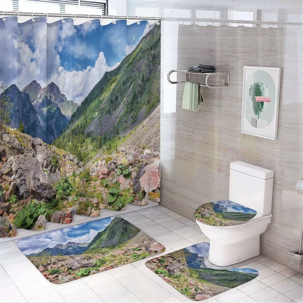 Mountain Wild Rhubarb — 4-Piece Bathroom Set preview
