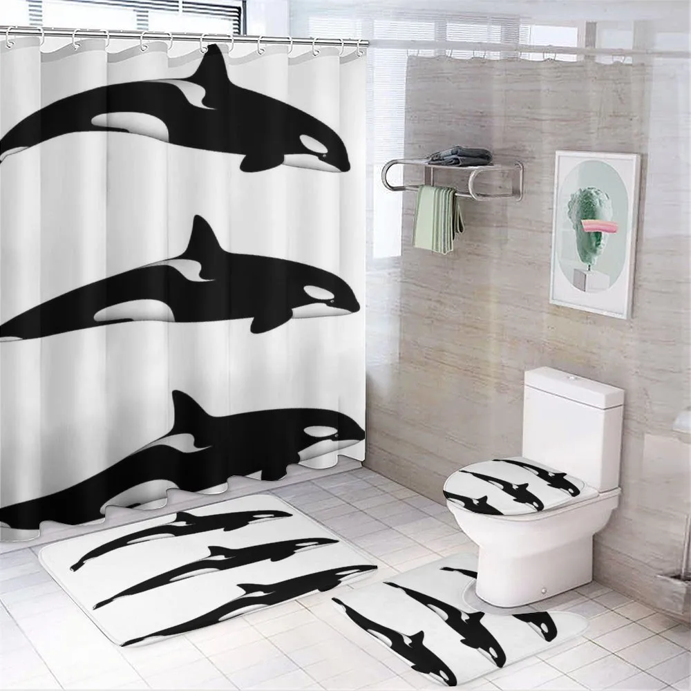 Orca Killer Whales — 4-Piece Bathroom Set preview