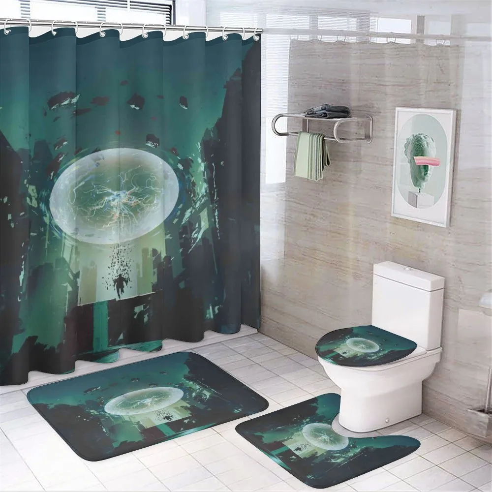 Dark Magic Fiction City — 4-Piece Bathroom Set preview