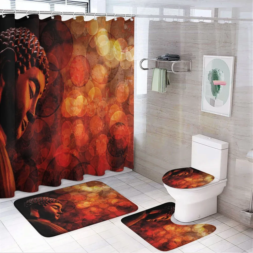 Eastern Ancient Asian Figure — 4-Piece Bathroom Set preview