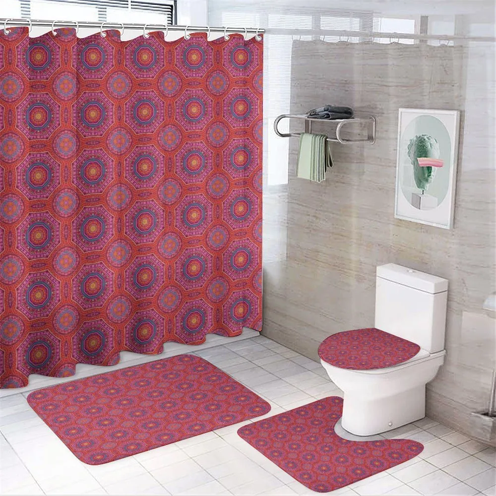 Hippie Oriental Design — 4-Piece Bathroom Set preview