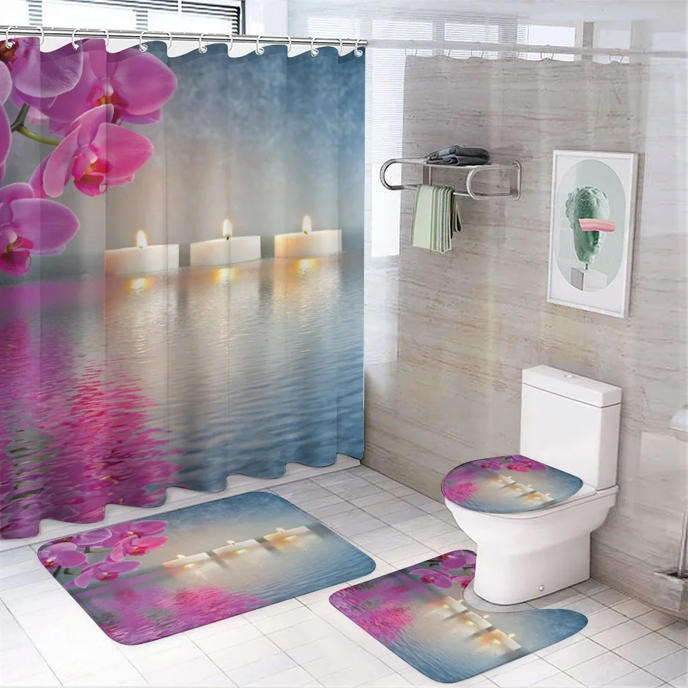 Japanese Candle Sakura — 4-Piece Bathroom Set preview
