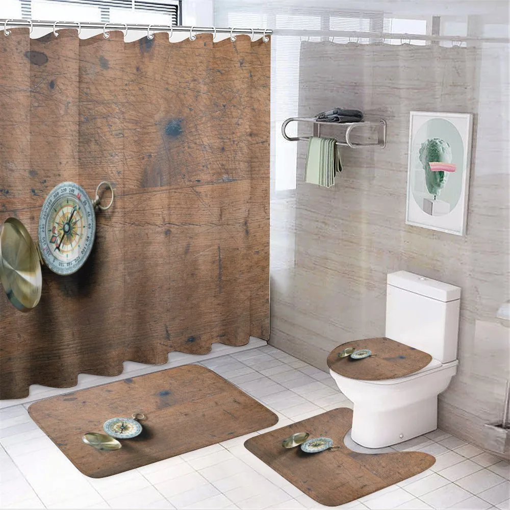 Opened Tool on Grunge Wood — 4-Piece Bathroom Set preview