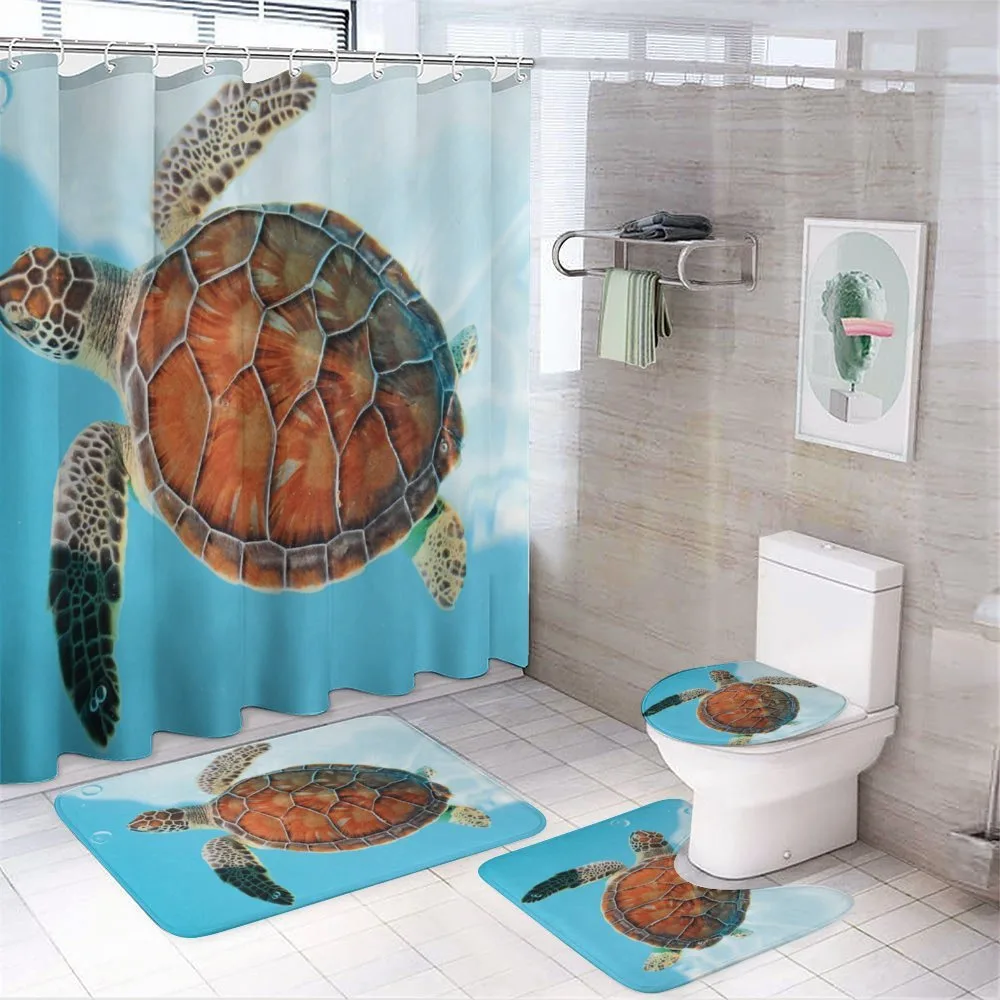 Sea Animal Caribbean — 4-Piece Bathroom Set preview