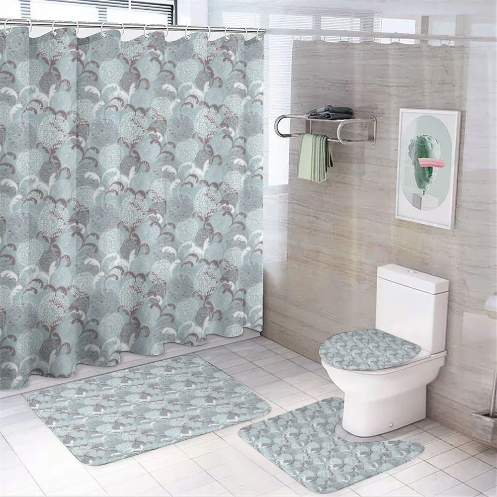 Soft Shabby Petals Leaf — 4-Piece Bathroom Set preview