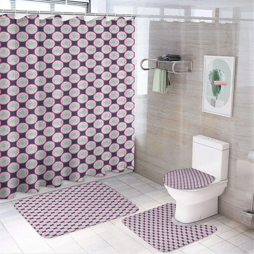 Tasty Hawaii Fruit Slices — 4-Piece Bathroom Set preview