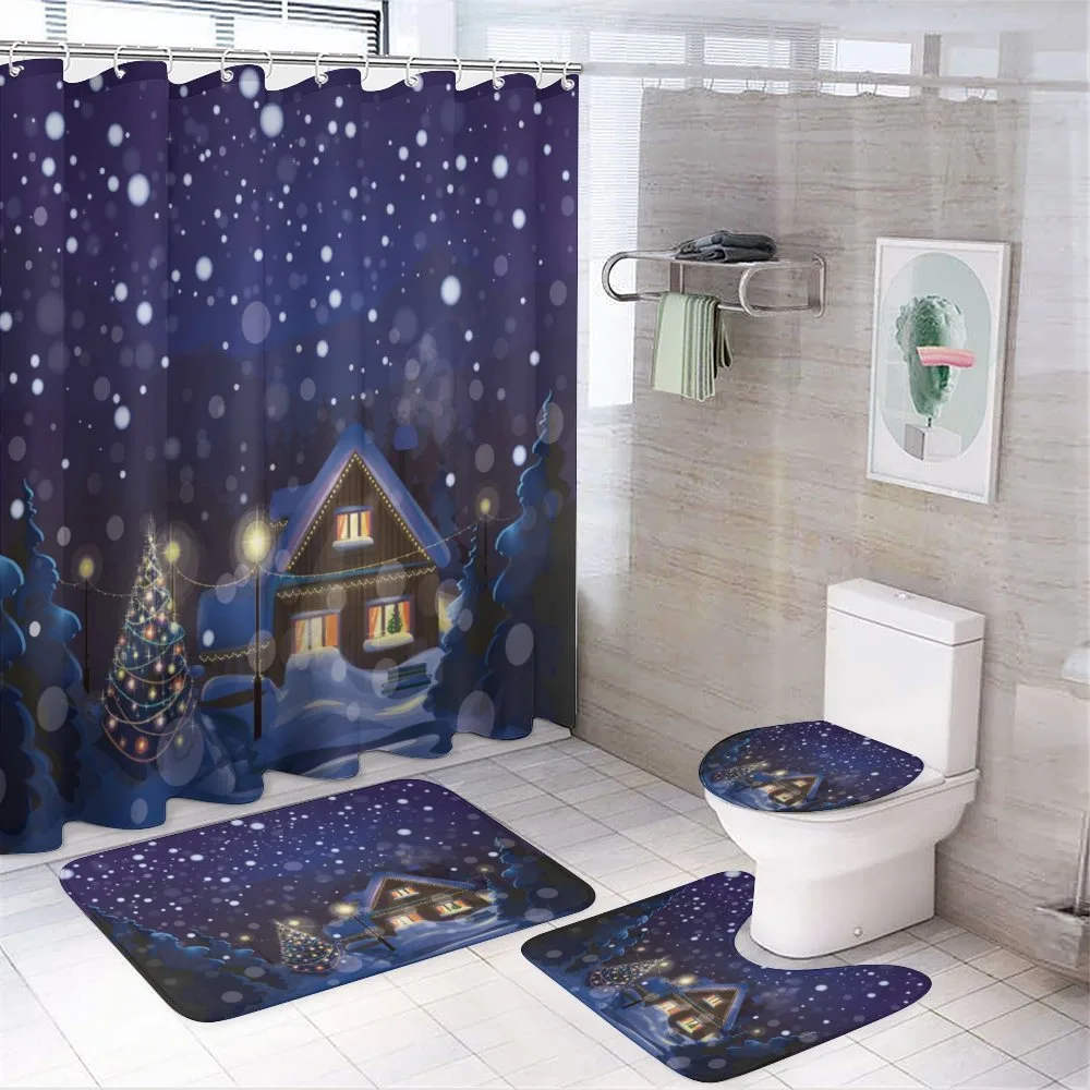 Winter Night House — 4-Piece Bathroom Set preview