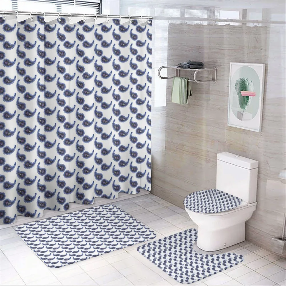 Abstract Folkloric — 4-Piece Bathroom Set preview