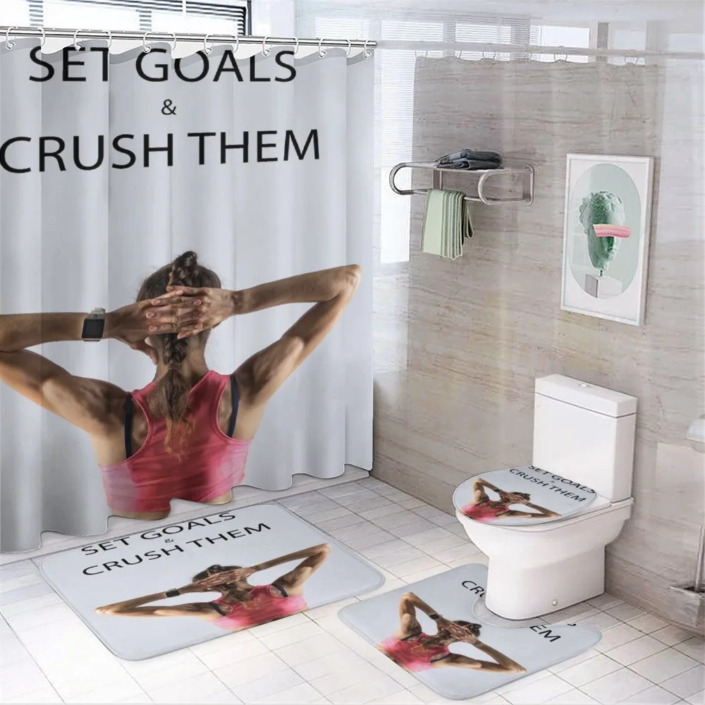 Athletic Model Woman — 4-Piece Bathroom Set preview