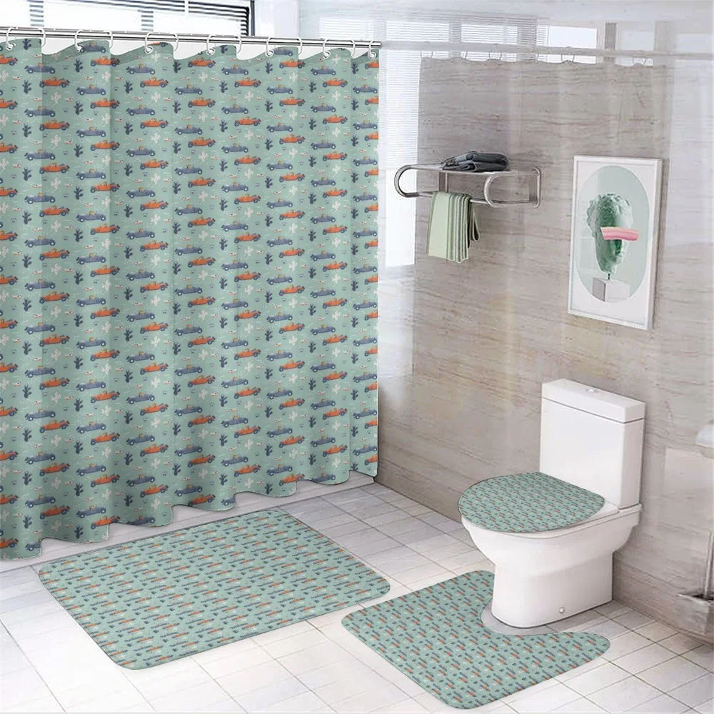 Creative Theme with Dogs — 4-Piece Bathroom Set preview