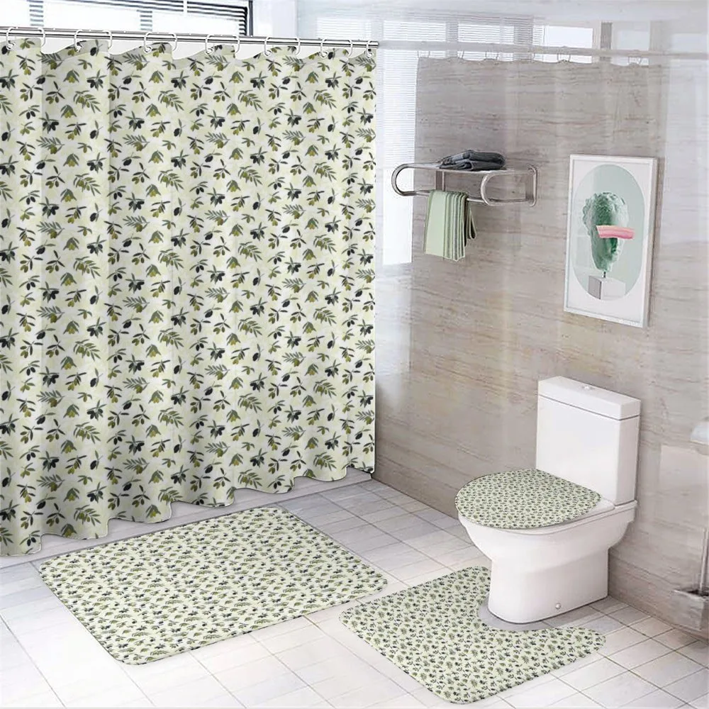 Leafy Iconic of Peace — 4-Piece Bathroom Set preview