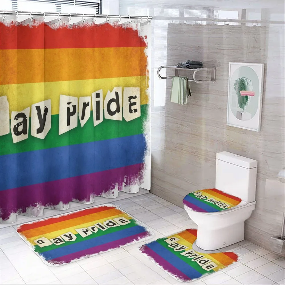 LGBT Parade Retro Style — 4-Piece Bathroom Set preview