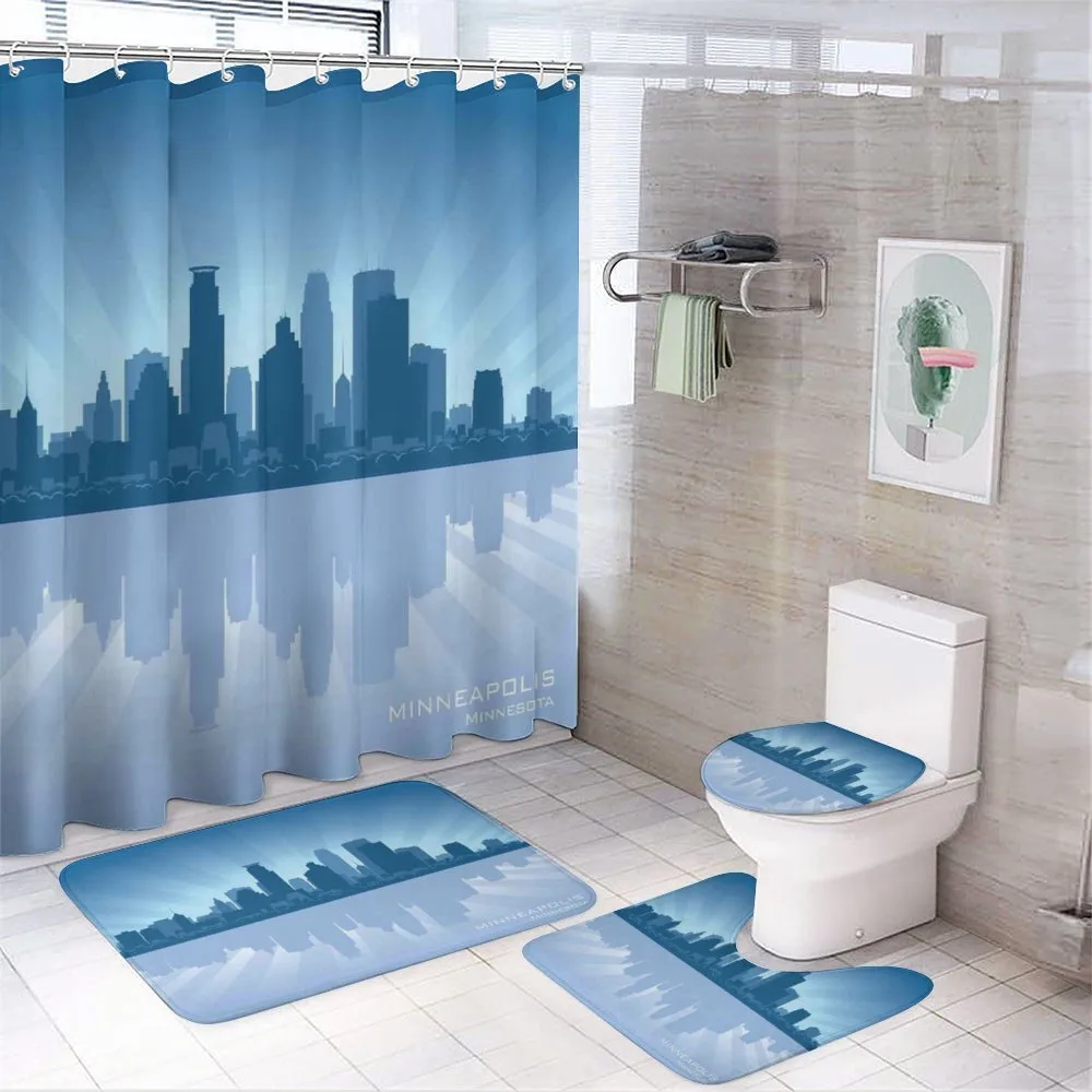 Minneapolis Silhouette — 4-Piece Bathroom Set preview