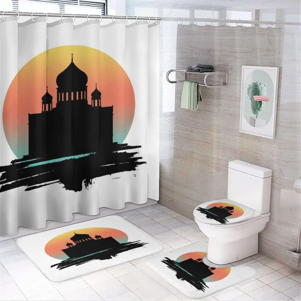 Slavic Architecture Art — 4-Piece Bathroom Set preview