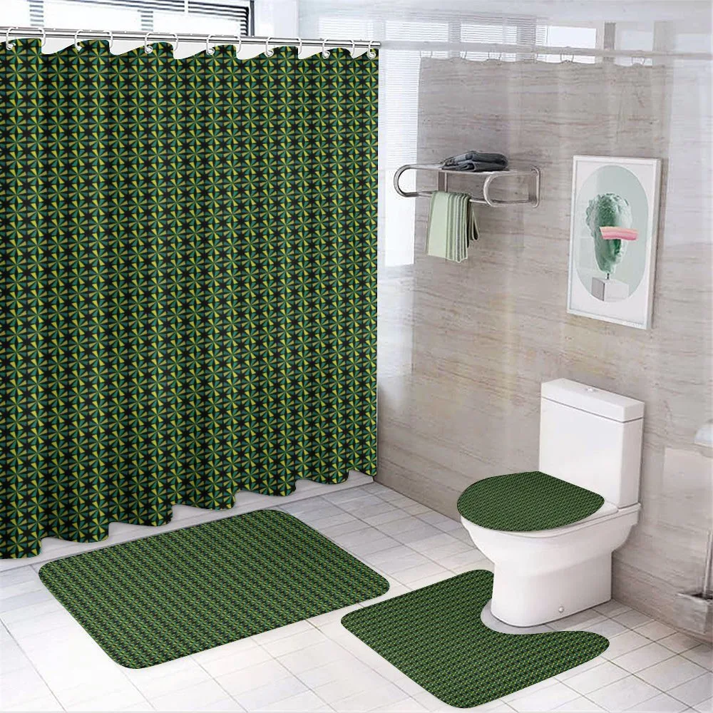 Triangular Geometric Star — 4-Piece Bathroom Set preview