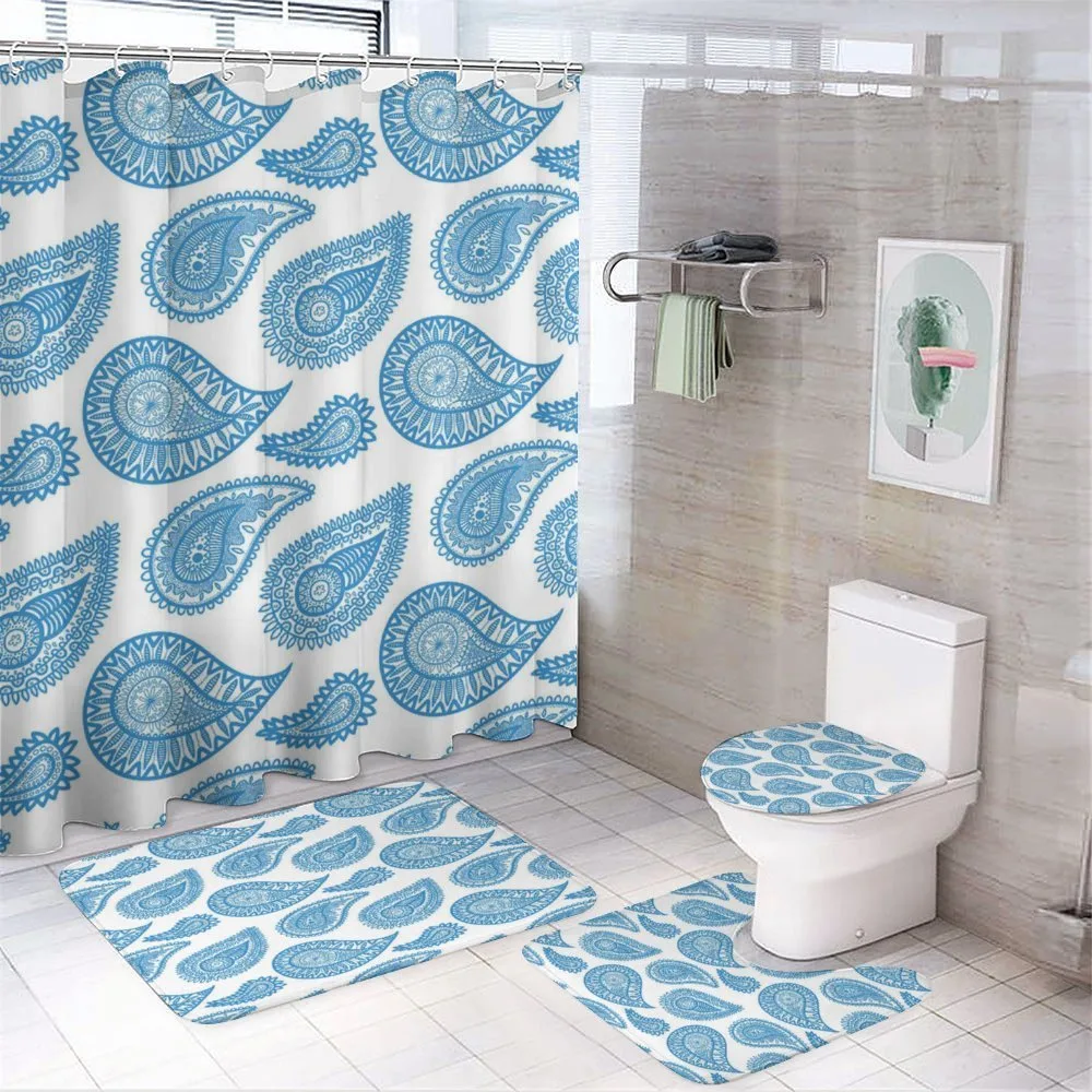 Abstract Traditional Asian — 4-Piece Bathroom Set preview