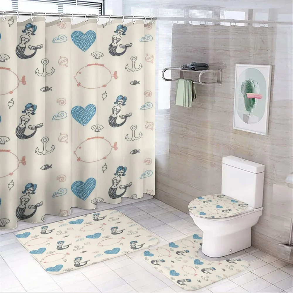 Balloon Fish Hearts — 4-Piece Bathroom Set preview