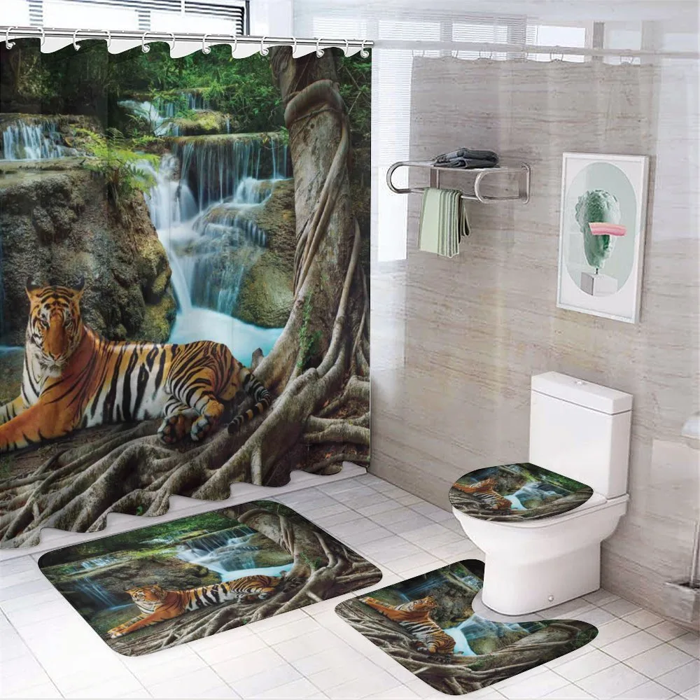 Indochina Tiger Banyan Tree — 4-Piece Bathroom Set preview