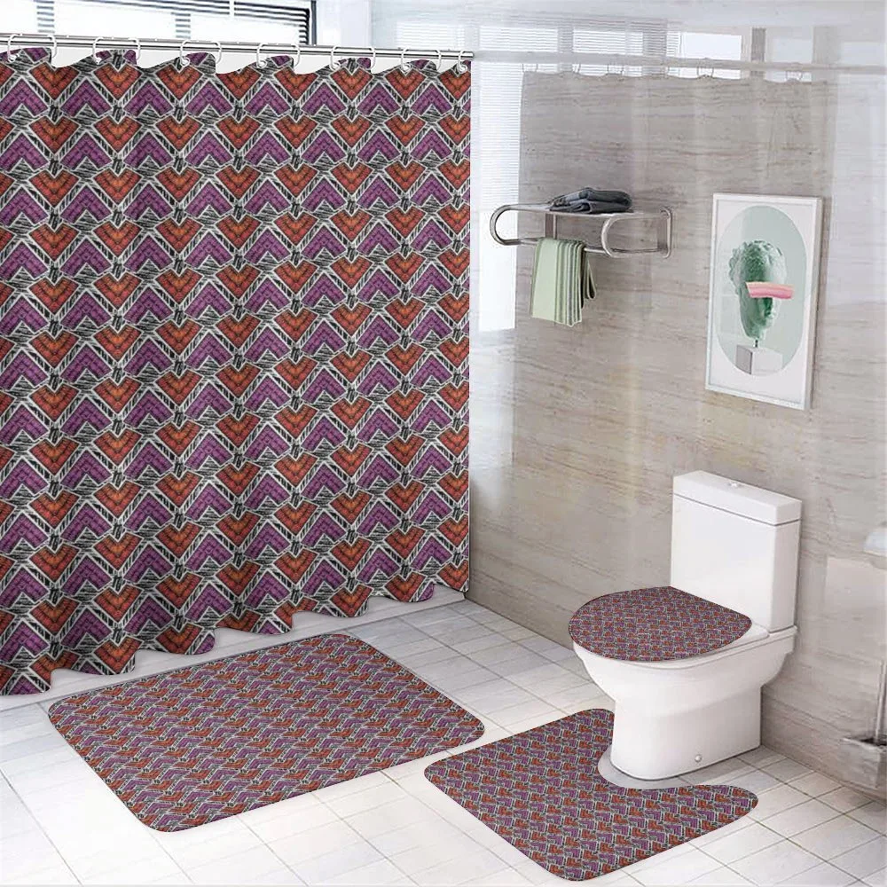 Patch Crosslinked Design — 4-Piece Bathroom Set preview