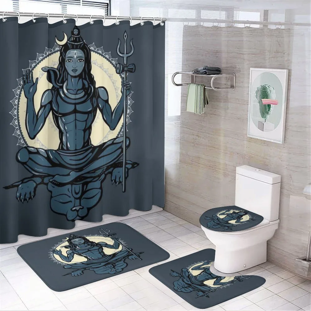 Yoga Lotus Asian Tiger — 4-Piece Bathroom Set preview