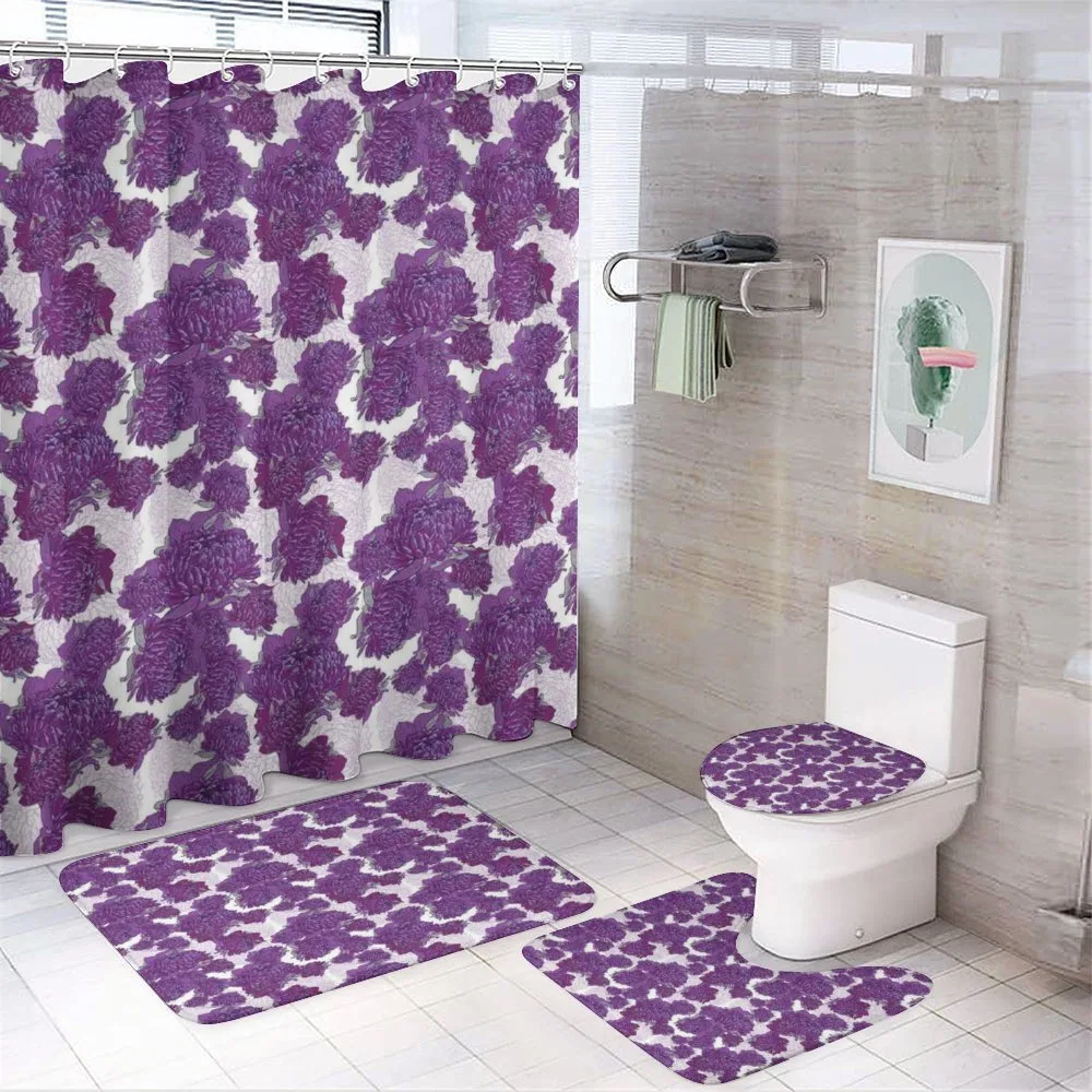 Allium Flower Petals — 4-Piece Bathroom Set preview