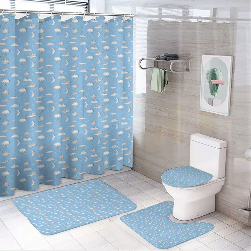 Cartoon Weather — 4-Piece Bathroom Set preview