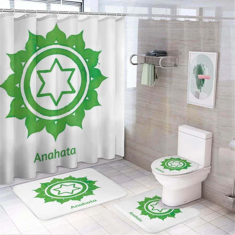 Chakra Meditation — 4-Piece Bathroom Set preview