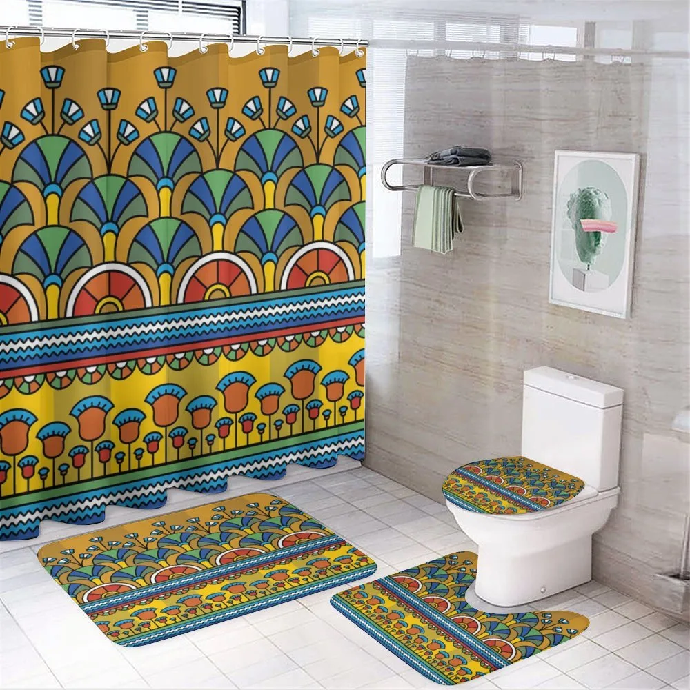 Colorful Ornament — 4-Piece Bathroom Set preview