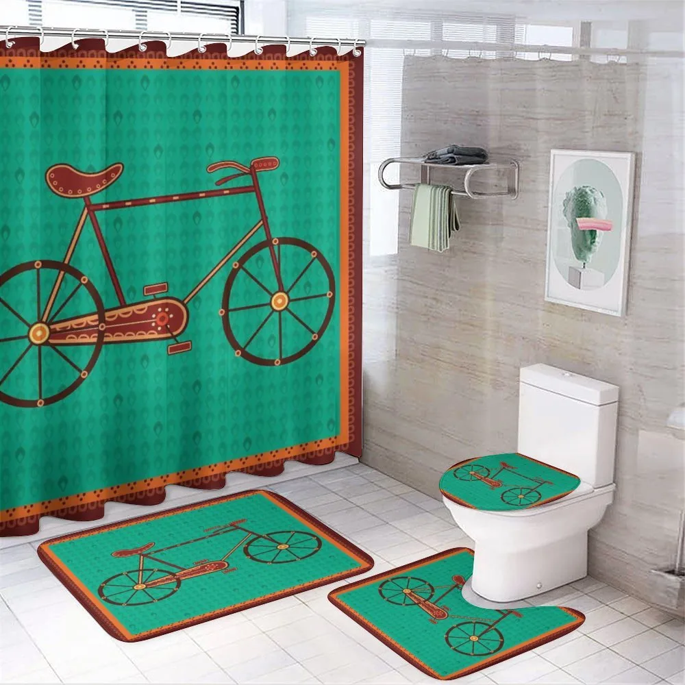 Desi Art Style Ethnic — 4-Piece Bathroom Set preview