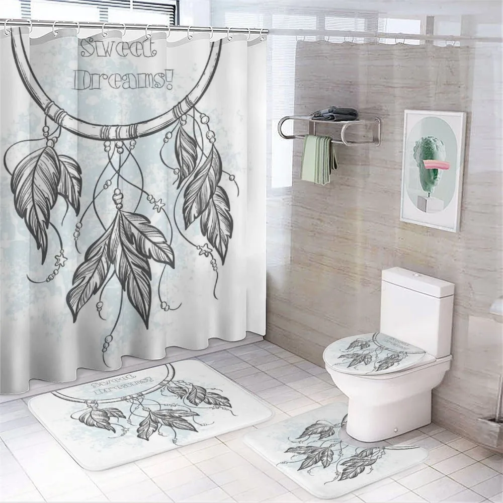 Doodle Aztec Motif — 4-Piece Bathroom Set preview