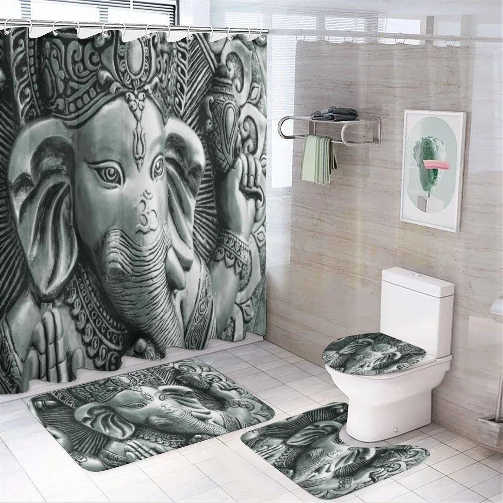 Elephant Boho Eastern — 4-Piece Bathroom Set preview