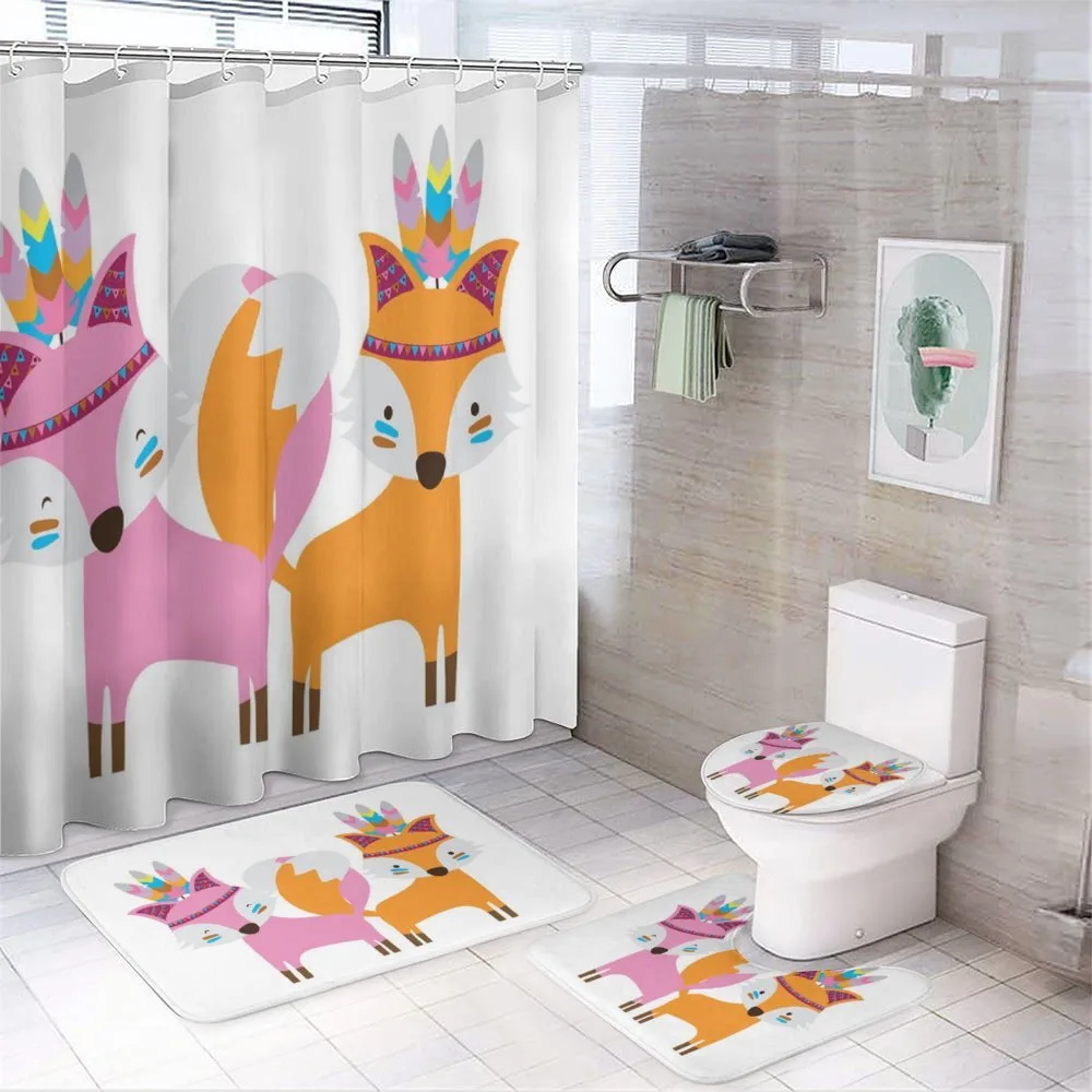 Feathers Forest — 4-Piece Bathroom Set preview
