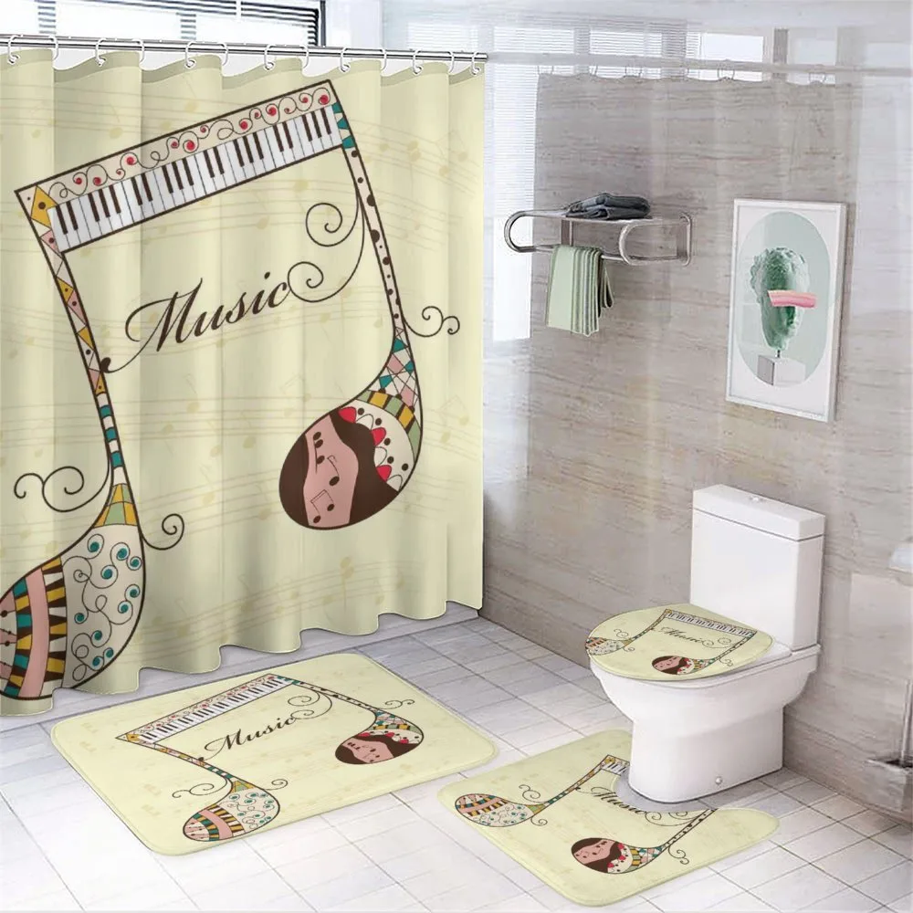 Keyboard Musical Note — 4-Piece Bathroom Set preview