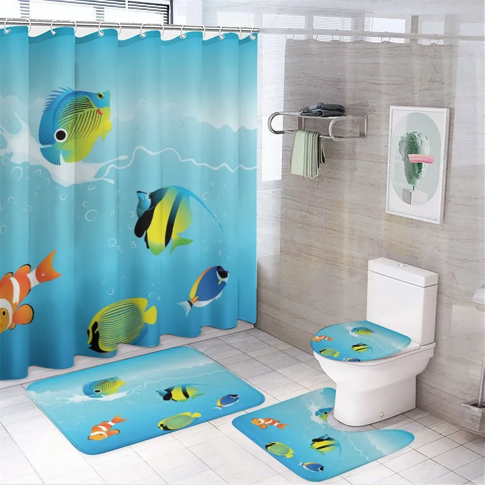 Nautical Navy Deep Sea — 4-Piece Bathroom Set preview