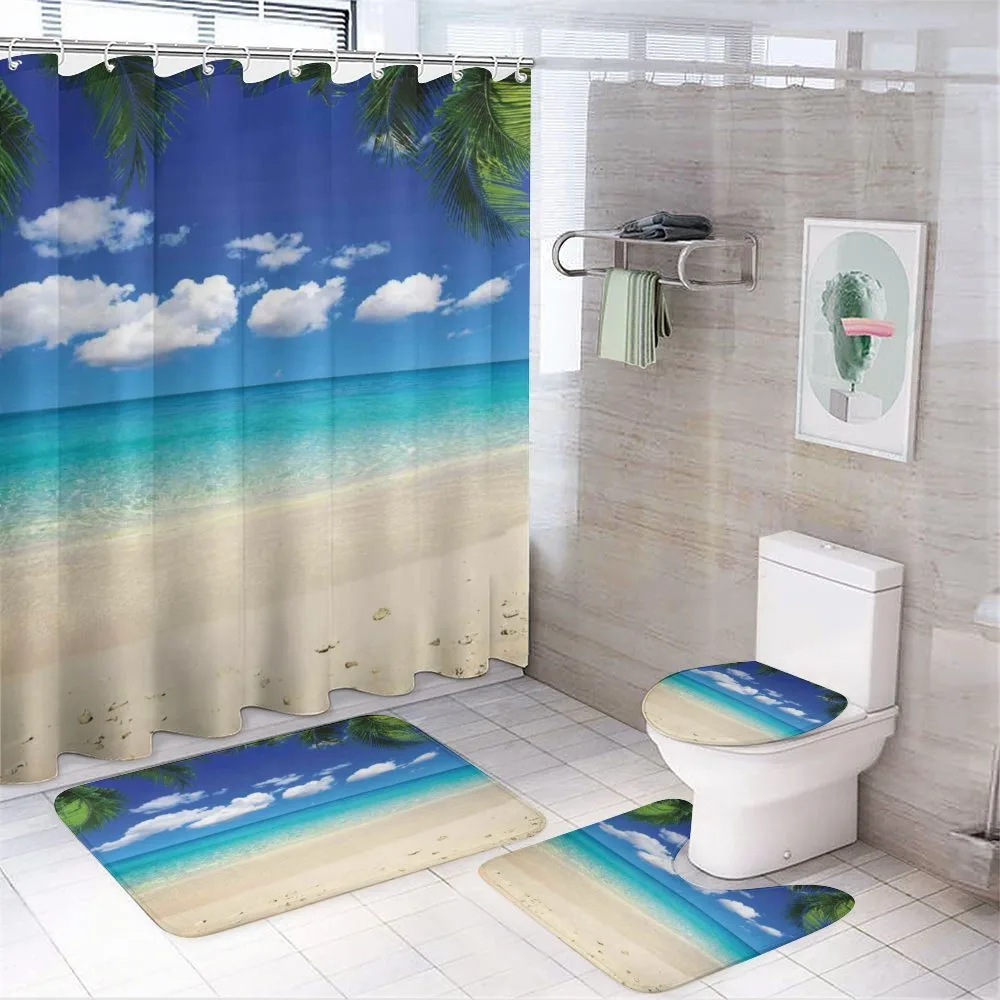Tropic Vacation Scenic — 4-Piece Bathroom Set preview