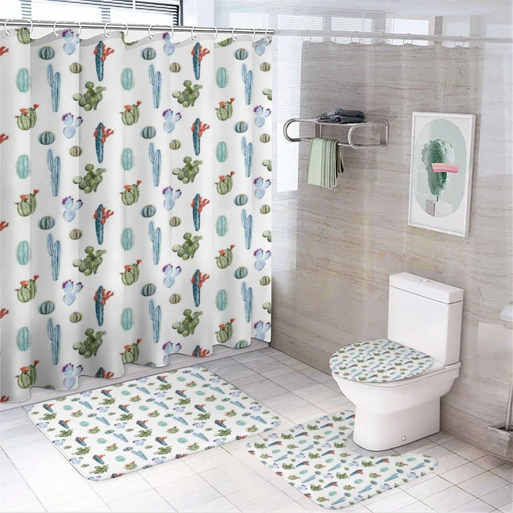 Blossomin Watercolor — 4-Piece Bathroom Set preview