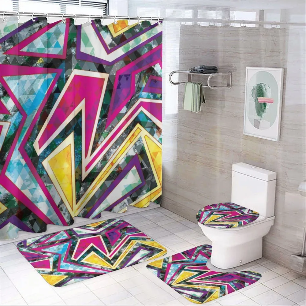 Geometric Diamond — 4-Piece Bathroom Set preview